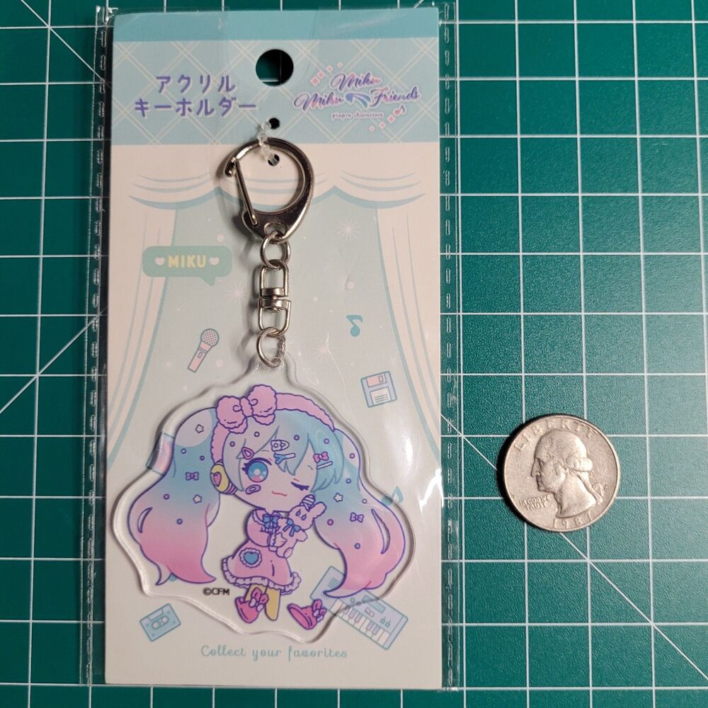 Hatsune Miku Vocaloid MikuMiku Friends Pajama Party Acrylic Keychain